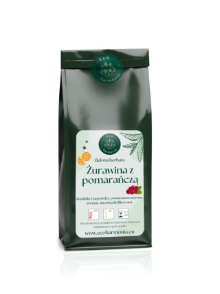 Herbata zielona Żurawina z pomarańczą - 50g