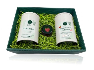 Kawa Advocat 100g + Herbata owocowa Żurawinowo Malinowa 100g - zestaw prezentowy