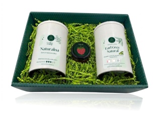 Kawa Naturalna 100g + Herbata czarna Earl Grey 100g - zestaw prezentowy