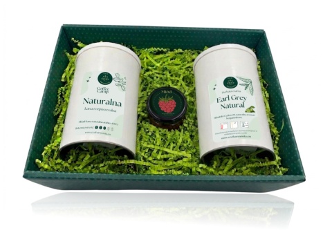 Kawa Naturalna 100g + Herbata czarna Earl Grey 100g - zestaw prezentowy