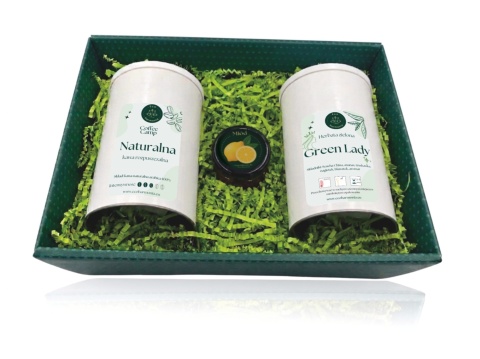 Kawa Naturalna 100g + Herbata zielona Green Lady 100g - zestaw prezentowy