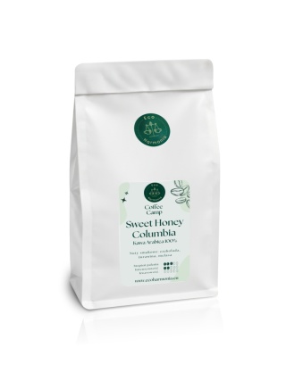 Kawa ziarnista niearomatyzowana Sweet Honey Columbia - 400g